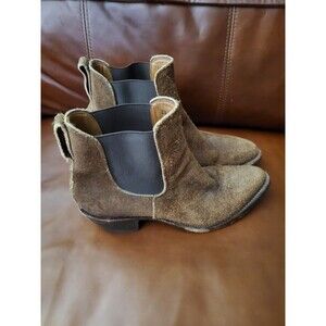 US 10B Leather Boots by RRL Double RL Rough Out Chelsea Vintage